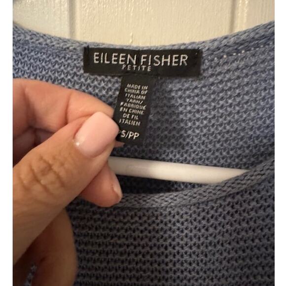 Eileen Fisher Organic Corded Short Sleeve Tunic Sweater PS - Picture 7 of 8